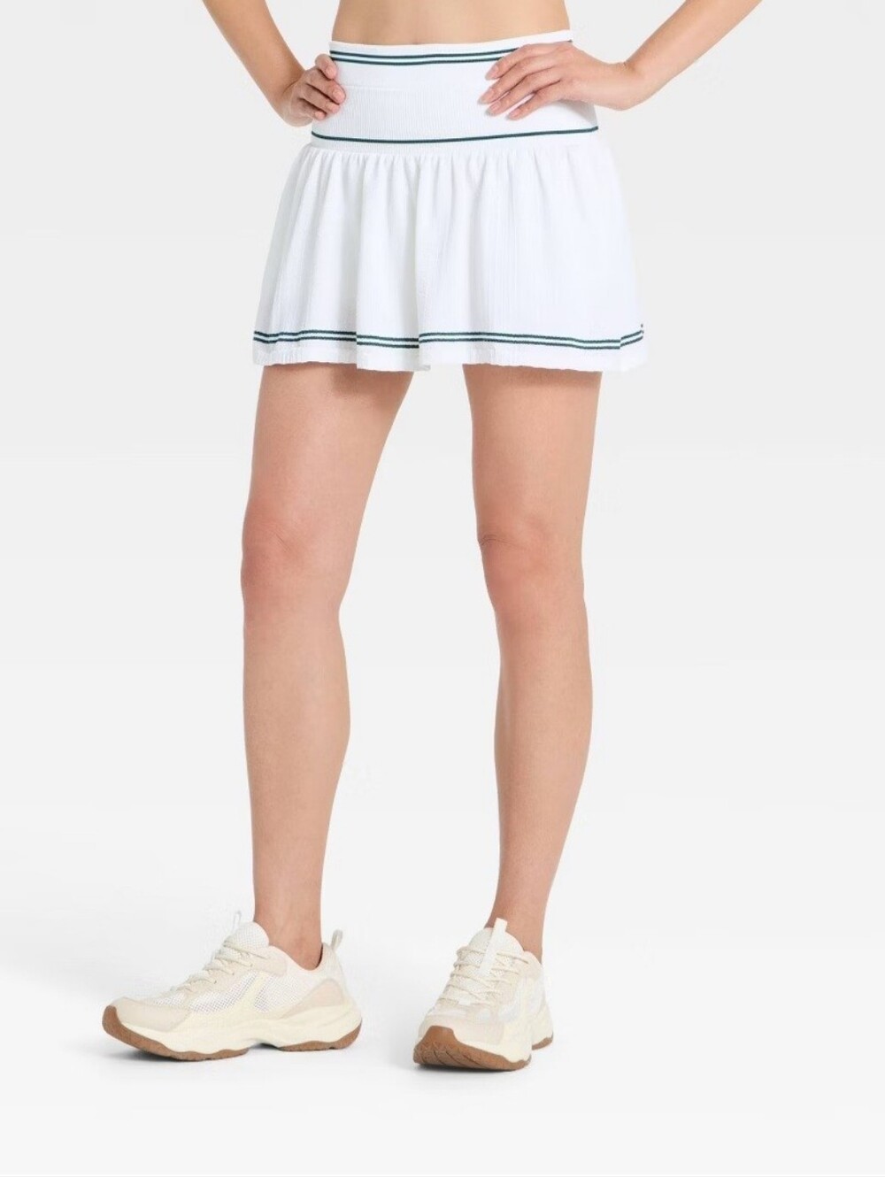 Women's Seamless Cable Knit Skort All In Motion White